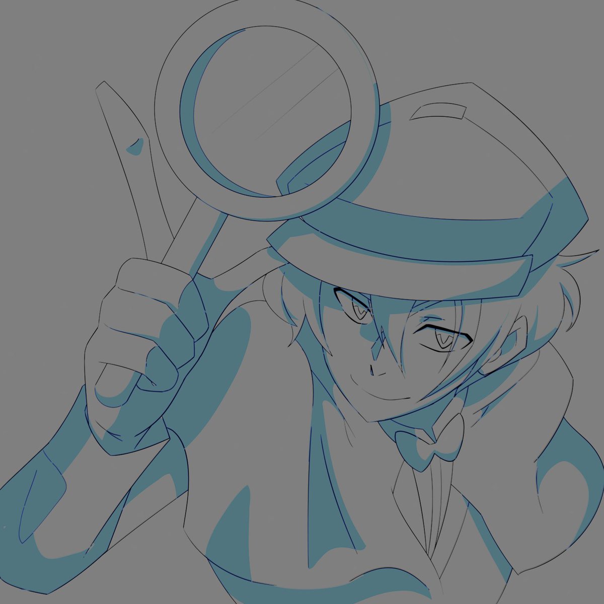 Sneak peek at an upcoming speed paint coming to our Patreon this week! We tried to get Giorgio looking as suave as possible for this one hehe~ 😉