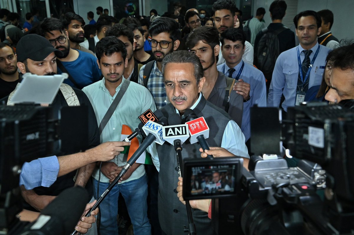 Warmly welcomed home the first group of 110 Indian nationals evacuated  from Iran as part of  #OperationSindhu, reaffirming India’s steadfast commitment to the safety and well-being of its citizens abroad.
<a href="/MEAIndia/">Randhir Jaiswal</a> <a href="/PMOIndia/">PMO India</a>