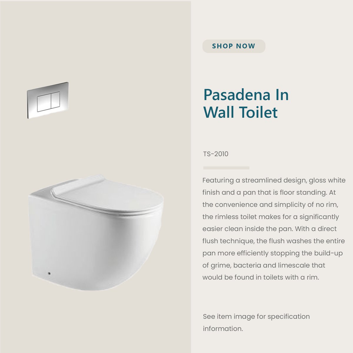 fontaineind's tweet image. 🚽✨ Less bulk. More brilliance.

Shop our Pasadena in wall toilet for the ultimate space saving solution to compact bathroom and toilet rooms. 

Shop today fontaineind.com.au/pasadena-in-wa…

#inwall #toilet #bathroom #products #spacesaving