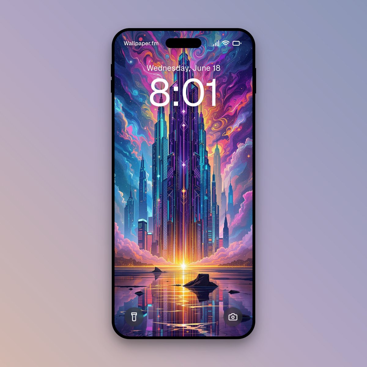 wallpaper_fm's tweet image. Amidst cosmic towers, radiant hues bloomed as dawn touched the city&apos;s mirrored soul.

#Wallpapers #Wallpapers4k #VisionaryVibes #EtherealCity #ColorfulHorizons #DreamlikeView #SurrealSymphony