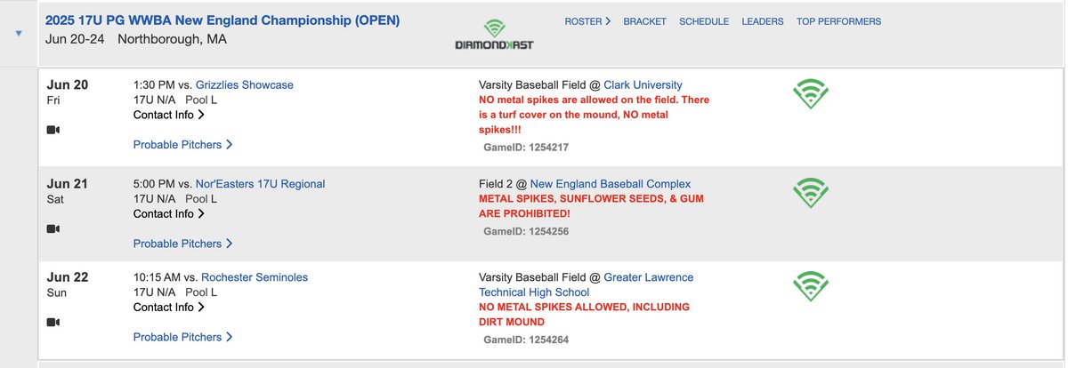 Gus Inada (@gus0739102) on Twitter photo First tournament with <a href="/BostonPrimebb/">Prime Baseball</a> this weekend. Expecting to pitch on Sunday, June 22
<a href="/CoachMazz/">Coach Mazz</a> First tournament with <a href="/BostonPrimebb/">Prime Baseball</a> this weekend. Expecting to pitch on Sunday, June 22
<a href="/CoachMazz/">Coach Mazz</a>