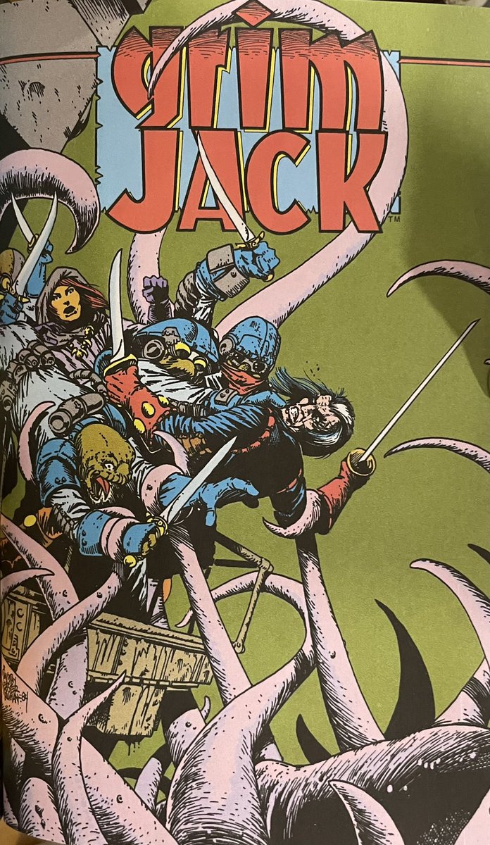Tim Truman Grimjack cover, sans trade dress.

This is a fantastic cover, the colors in particular are dynamite.

So good.