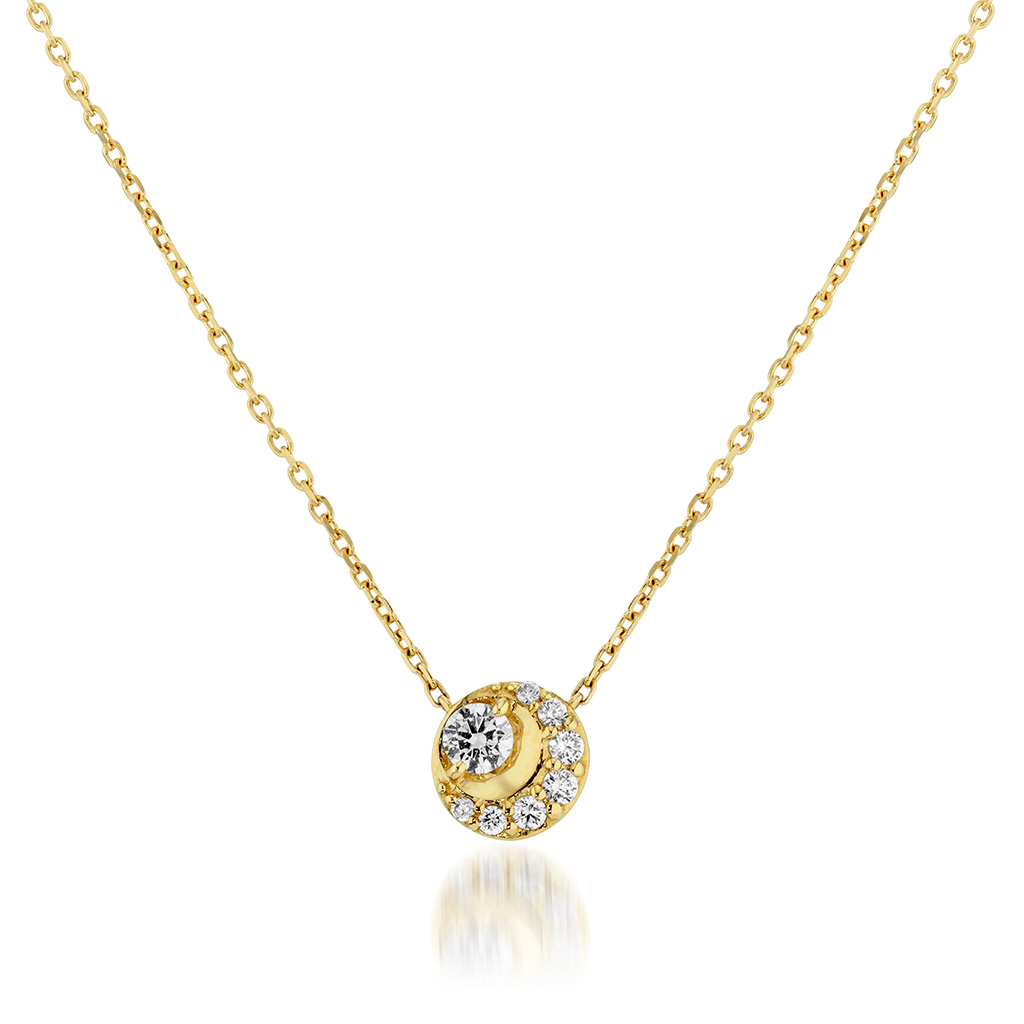 スタージュエリー クロッシングスター K18 ダイヤネックレス