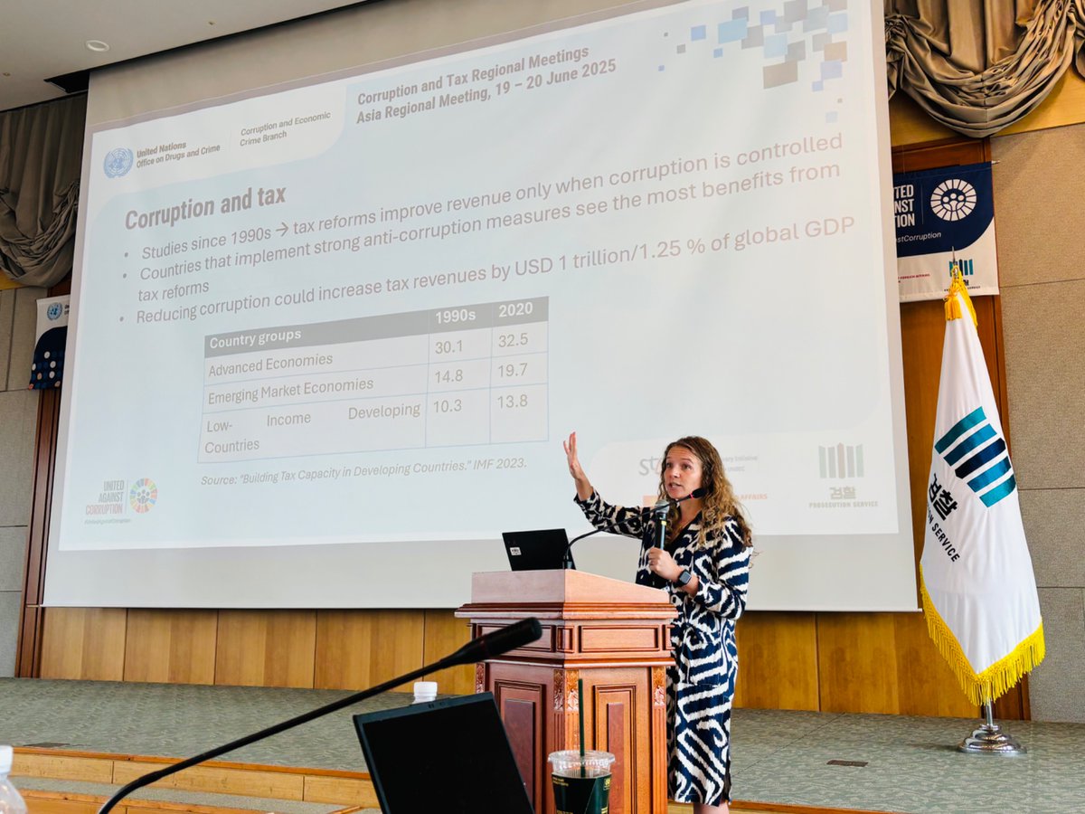 🌐 The Asia Regional Meeting on Corruption &amp; Tax starts today in 🇰🇷 #Seoul!

Co-hosted by <a href="/UNODC_AC/">UNODC Anti-Corruption and Economic Crime</a>, #StaR Initiative &amp; Supreme Prosecutors’ Office, with support from <a href="/DanishMFA/">Denmark MFA 🇩🇰</a> 🙏🏻

➡️45 participants unite to strengthen tax–anti-corruption cooperation. 

#UnitedAgainstCorruption