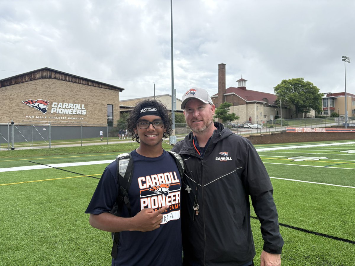 Anishka Amarasinghe (@anishkaa09) on Twitter photo Had a great time <a href="/piofootball/">Carroll U Football</a> camp today. Thank you to all the coaches for making it a great experience especially <a href="/CoachBuddah/">Mike Budziszewski</a> with providing an opportunity to get better and compete.
<a href="/MJ_NFLDraft/">Mark Johnson</a> <a href="/OJW_Scouting/">PrepRedzone Oliver</a> <a href="/Football_MFHS/">Menomonee Falls Football</a> Had a great time <a href="/piofootball/">Carroll U Football</a> camp today. Thank you to all the coaches for making it a great experience especially <a href="/CoachBuddah/">Mike Budziszewski</a> with providing an opportunity to get better and compete.
<a href="/MJ_NFLDraft/">Mark Johnson</a> <a href="/OJW_Scouting/">PrepRedzone Oliver</a> <a href="/Football_MFHS/">Menomonee Falls Football</a>