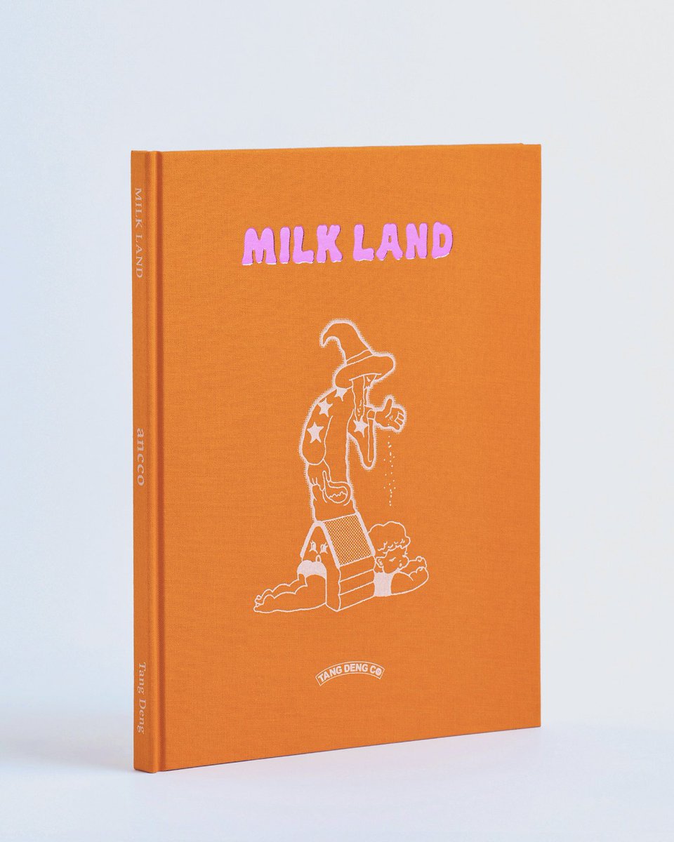 ancccoo's tweet image. MILK LAND New Edition
3rd Edition🍊
48 pages , Hardcover
Risograph printing
Publisher TANG DENG
Printing handsaw press kyoto
Design studio.otd