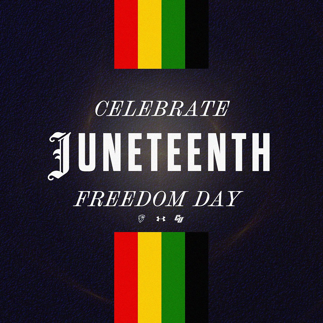 ClarkePrideFB's tweet image. Today we celebrate freedom, resilience, and progress.
Happy Juneteenth from Clarke Football.
Let鈥檚 honor the past and keep pushing forward. 鉂わ笍馃挍馃挌 #Juneteenth #FreedomDay