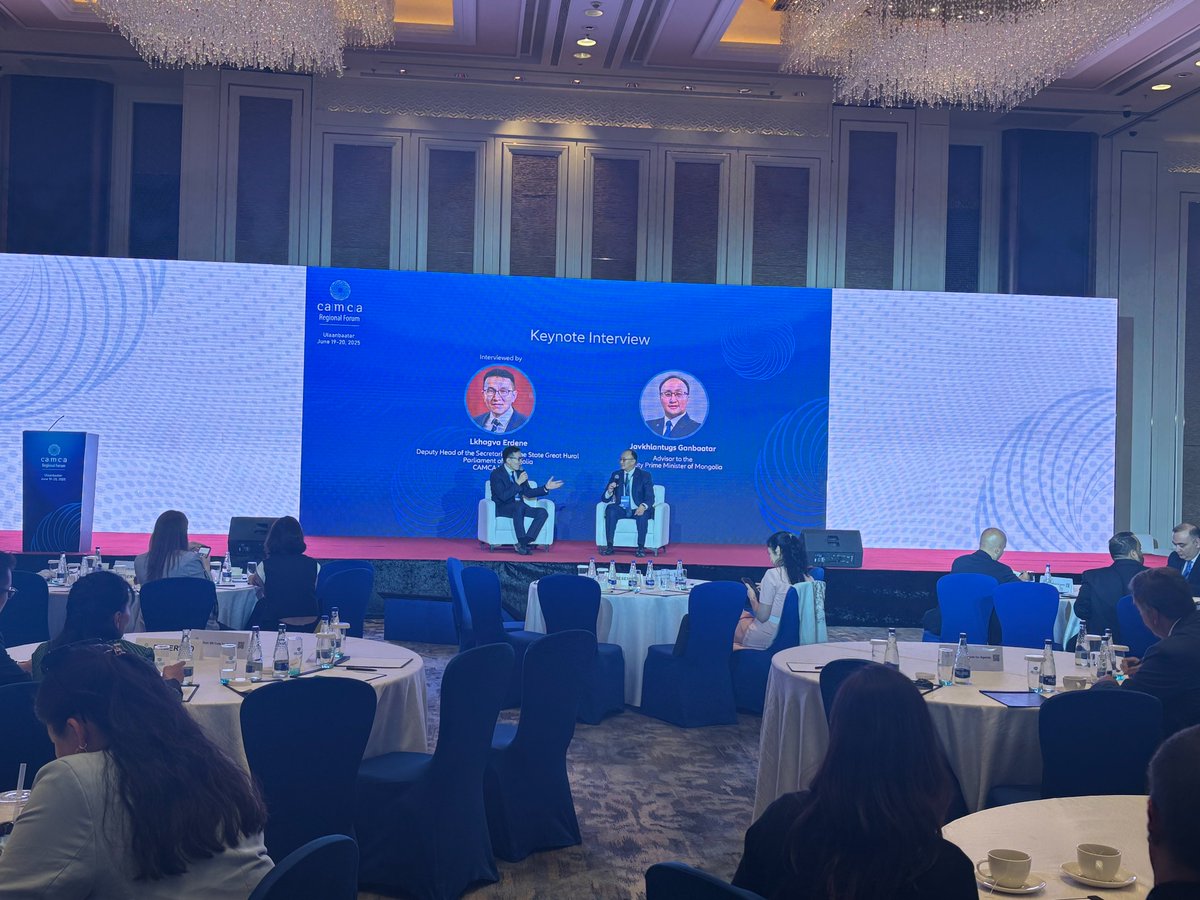 CAMCARegionalForum (@camcaforum) on Twitter photo Pleased to have #JavkhlantugsGanbaatar, Adviser to the Deputy Prime Minister of Mongolia and <a href="/Lkhagva/">Эрдэнийн ЛХАГВА</a> discussing Mongolia’s economic trends. #CAMCA2025Mongolia Pleased to have #JavkhlantugsGanbaatar, Adviser to the Deputy Prime Minister of Mongolia and <a href="/Lkhagva/">Эрдэнийн ЛХАГВА</a> discussing Mongolia’s economic trends. #CAMCA2025Mongolia