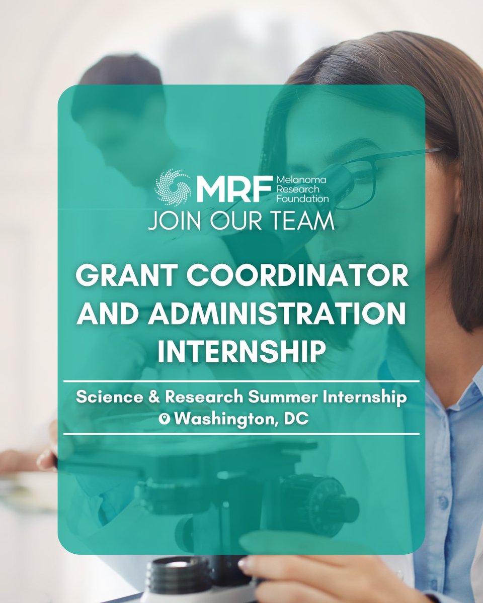 📢 Join our Research &amp; Science team this summer as our new Scientific Grants Intern!

This in-person internship is ideal for students or recent grads interested in nonprofit operations, public health, project management or science-focused grantmaking.

Interns will gain hands-on