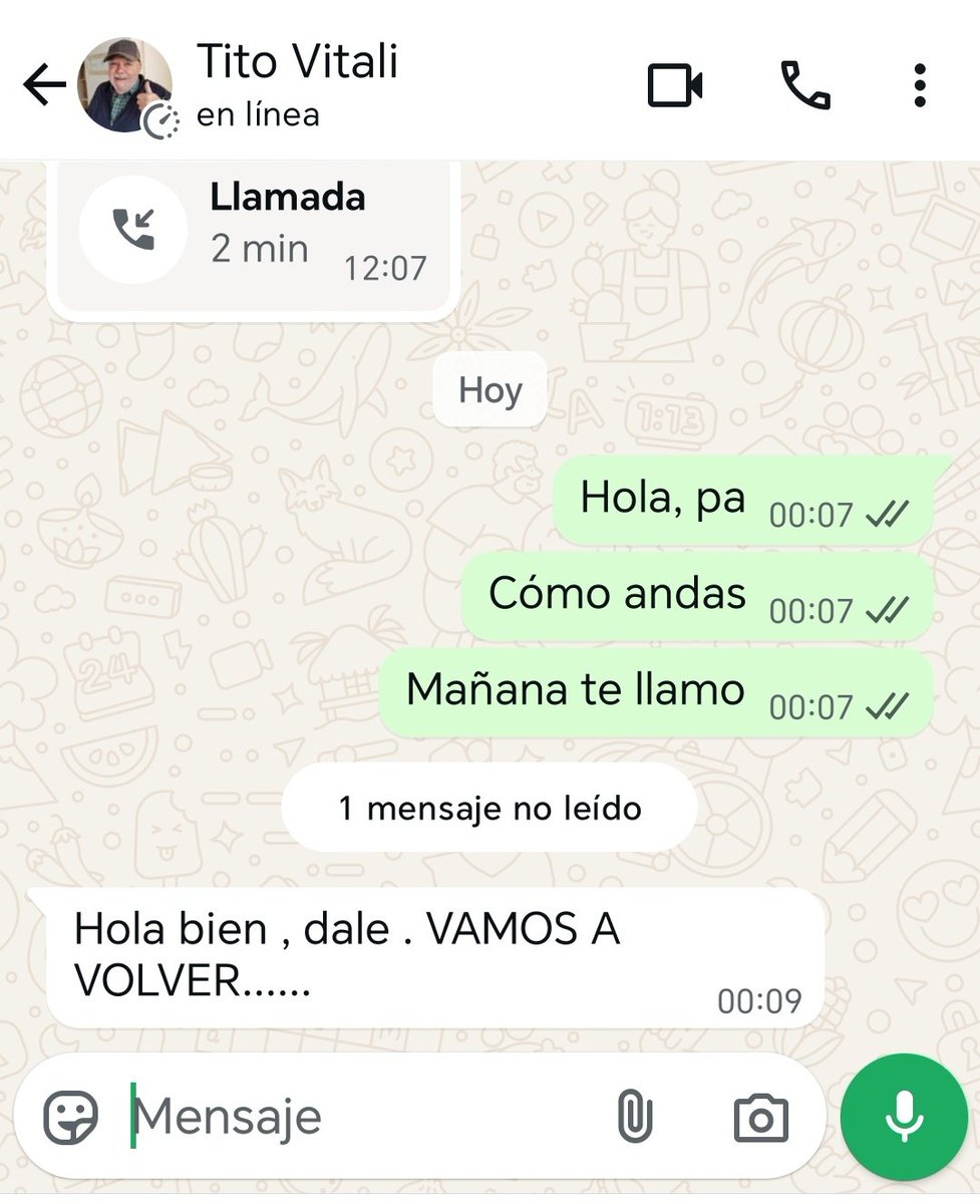 No sé cuanto le sirva esta supuesta unión al peronismo y cuán durable sea, pero nunca vi a mi viejo tan peronista y politizado...
