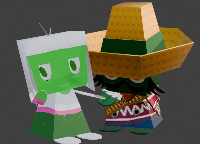 INeedMyDownTime's tweet photo. Cooking on Blender #oc #ghs #ghsoc #gregoryhorrorshow #Cactusgunman #fern #3dmodel https://t.co/lfCcNXtjAX