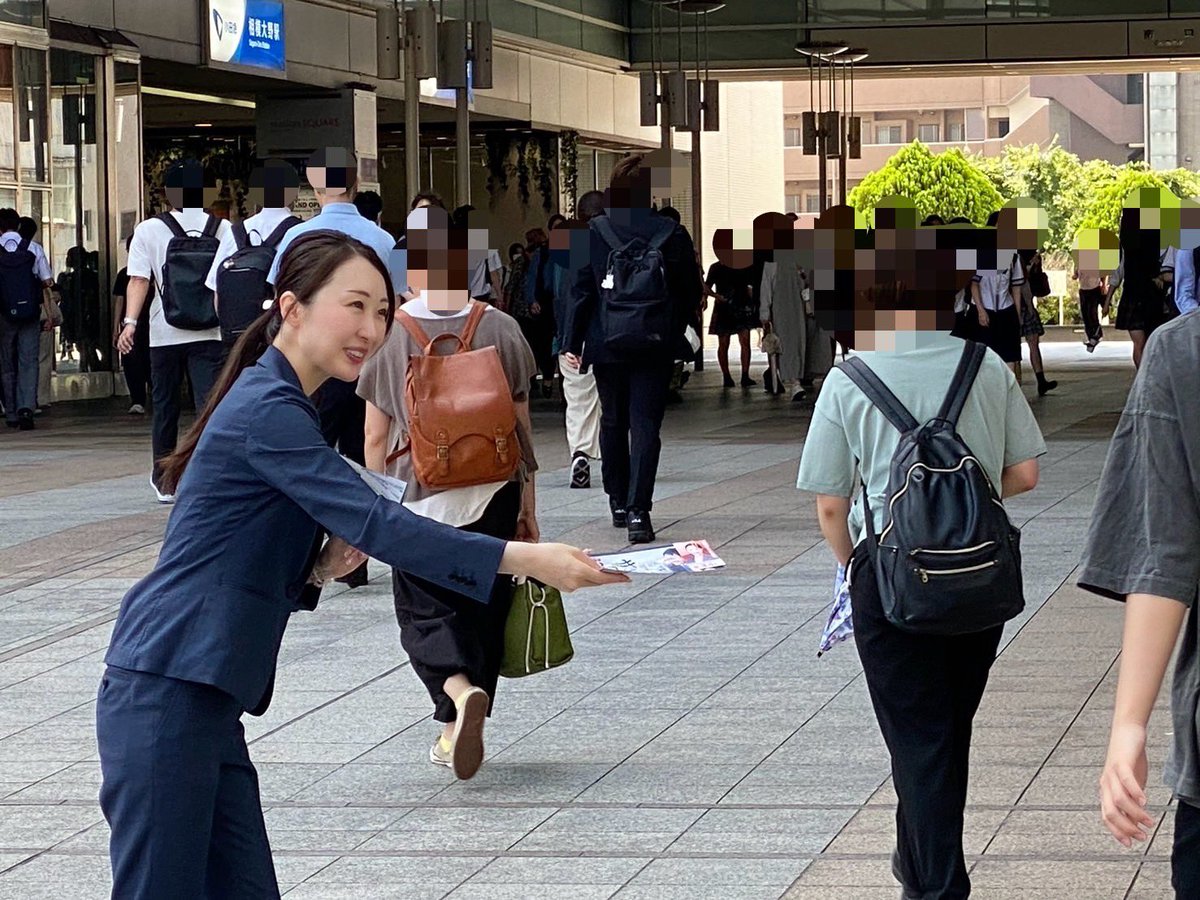おはようございます！ 相模大野駅からスタート。 参議院神奈川選挙区