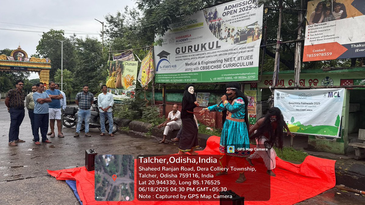 TalcherArea_MCL's tweet photo. Nukkad Natak at Dera Chhak for spreading awareness regarding cleanliness on dtd. 18.06.2025 https://t.co/HPXY0r7ZAo