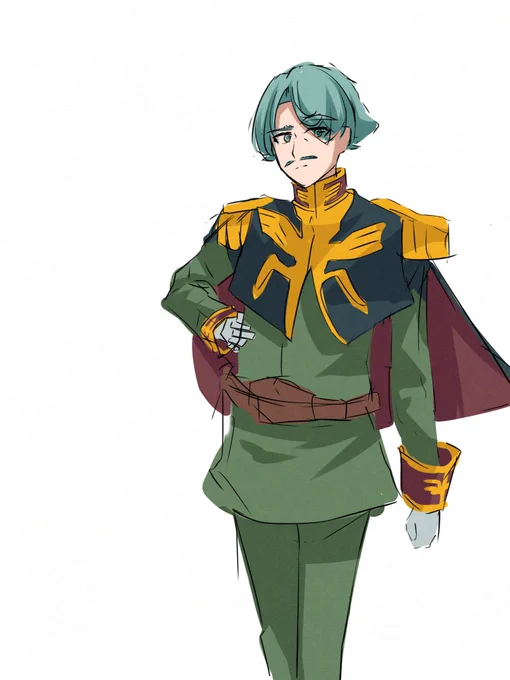ヒゲマン ジオンの軍服すこ