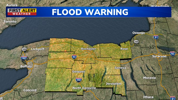 ChiefKeefwa's tweet photo. Parts of Western New York are under a Flood Warning. For weather updates go to https://t.co/jdMEa3ULjp https://t.co/L8nYD0FntA