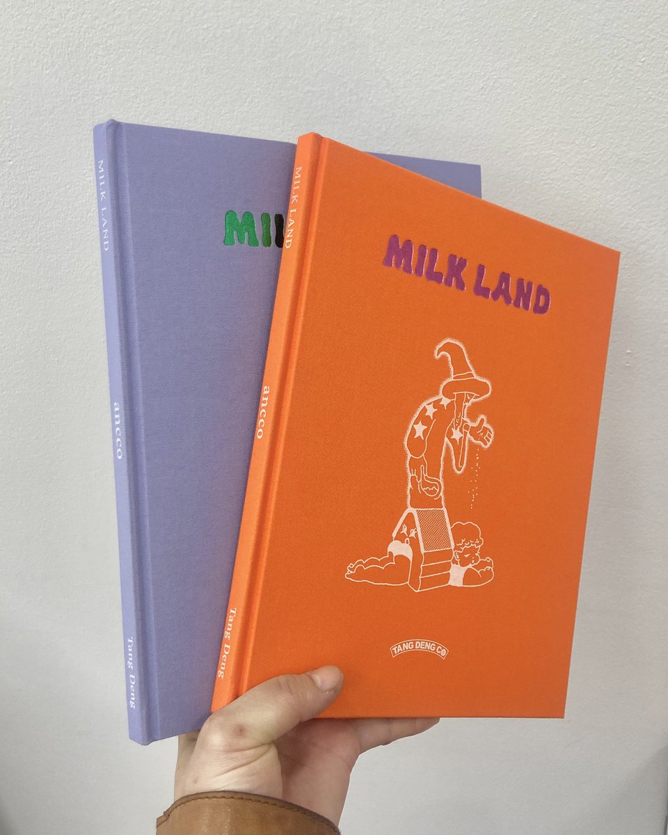 ancccoo's tweet image. 新装版 MILK LANDの直売会🪡
書籍の販売に加え出版元のTANG DENG
が限定グッズを用意してくれました
MILK LAND初版 (lavenderカバー)
デッドストック等も限定数あります🍇
2025年6月20 / 21日
OPEN 11:00 - 16:00
東京都渋谷区上原1-32-18 小林ビル2F