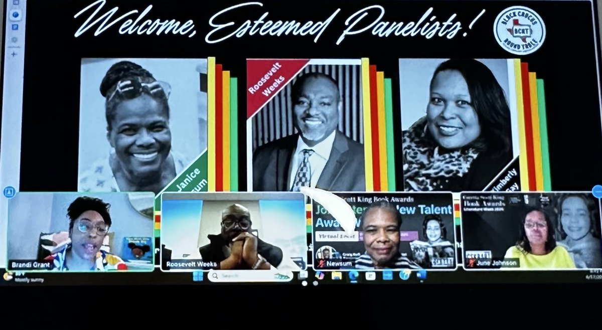 BCRT_TLA's tweet image. 📚 Black Caucus Round Table @TXLA hosted an insightful convo on the past, present &amp;amp; future of Black Librarianship through a #BCRTTLA lens. Former chairs shared impactful perspectives…leaving us empowered to carry the torch forward. #JuneteenthEdition #LibraryStrong