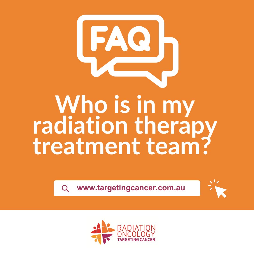 If you've chosen to undergo radiation therapy as part of your cancer treatment plan, you'll be supported by a radiation oncology team from day one.

Learn more in our patient FAQs &gt;&gt; ow.ly/BLB250Wc3RJ

 #cancercare #radiationtherapy #radiationoncology #MDT