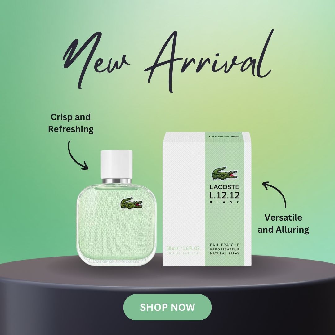 Embrace freshness with Lacoste L.12.12 Blanc Eau Fraiche Perfume! ✨ Crisp, elegant, and long-lasting. Elevate your fragrance game today! bit.ly/42Qi9Ux #LacostePerfume #Freshness #Elegance #FragranceObsession