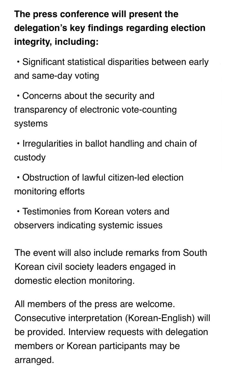 To journalists worldwide who stand for liberty and justice. The people of South Korea need you. Help us defend free democracy and election integrity. Your voice can make a difference.🙏🏻

-

Report on Election Fraud in the June 3 South Korean Presidential Election – International