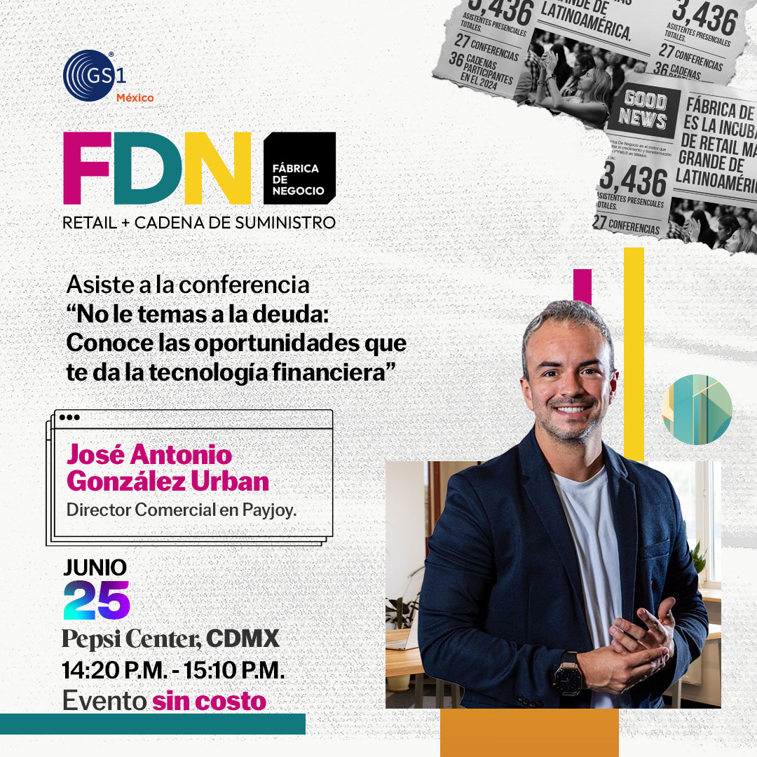 Asiste a la conferencia “No le temas a la deuda: Conoce las oportunidades que te da la tecnología financiera” por parte de José Antonio González Urban, Director Comercial en Payjoy.

🗓  Junio 25
📍 Pepsi Center, CDMX
🎟 Evento sin costo

Regístrate aquí: hubs.la/Q03sQ3tX0