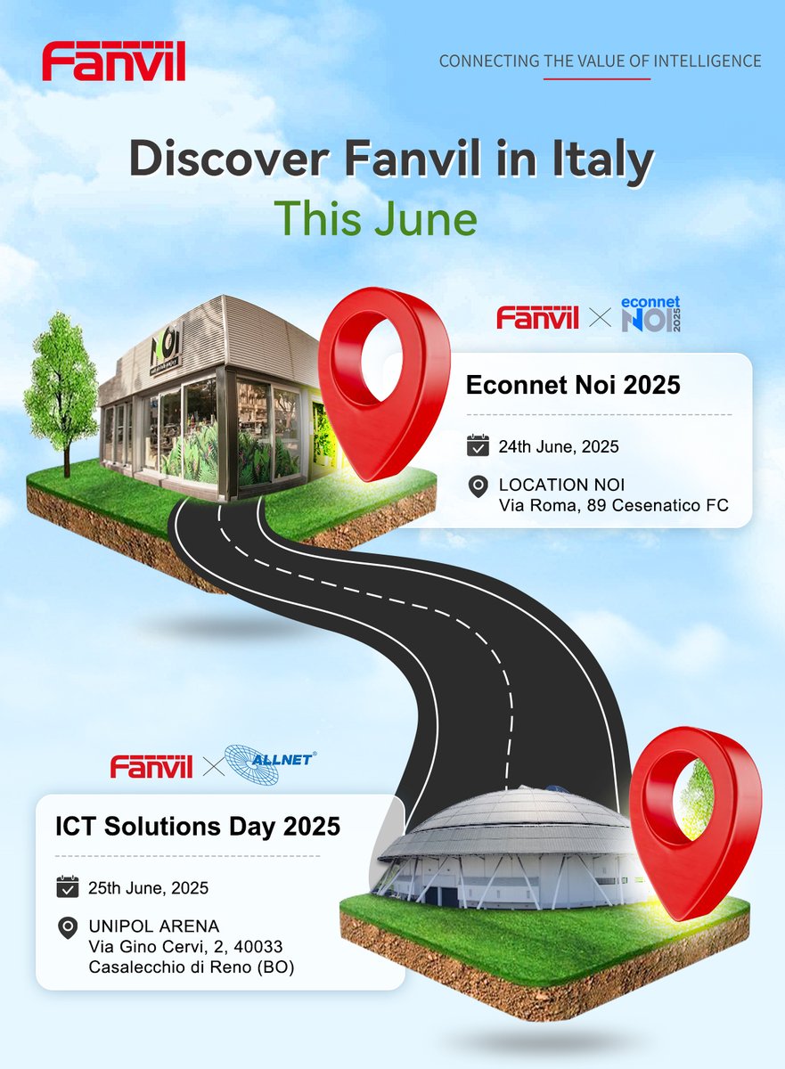 Fanvil (@fanvilofficial) on Twitter photo ๐ Discover Fanvil in Italy this June!
๐ ๐๐๐ญ๐ก ๐๐ฎ๐ง๐-๐๐๐จ๐ง๐ง๐๐ญ ๐๐จ๐ข ๐๐๐๐
๐ lnkd.in/gcFgGbKw
LOCATION NOI
๐ ๐๐๐ญ๐ก ๐๐ฎ๐ง๐-๐๐๐ ๐๐จ๐ฅ๐ฎ๐ญ๐ข๐จ๐ง๐ฌ ๐๐๐ฒ ๐๐๐๐
๐lnkd.in/gkXnM3He
UNIPOL ARENA
#FanvilOnTour #FanvilItaly #IPSolutions ๐ Discover Fanvil in Italy this June!
๐ ๐๐๐ญ๐ก ๐๐ฎ๐ง๐-๐๐๐จ๐ง๐ง๐๐ญ ๐๐จ๐ข ๐๐๐๐
๐ lnkd.in/gcFgGbKw
LOCATION NOI
๐ ๐๐๐ญ๐ก ๐๐ฎ๐ง๐-๐๐๐ ๐๐จ๐ฅ๐ฎ๐ญ๐ข๐จ๐ง๐ฌ ๐๐๐ฒ ๐๐๐๐
๐lnkd.in/gkXnM3He
UNIPOL ARENA
#FanvilOnTour #FanvilItaly #IPSolutions