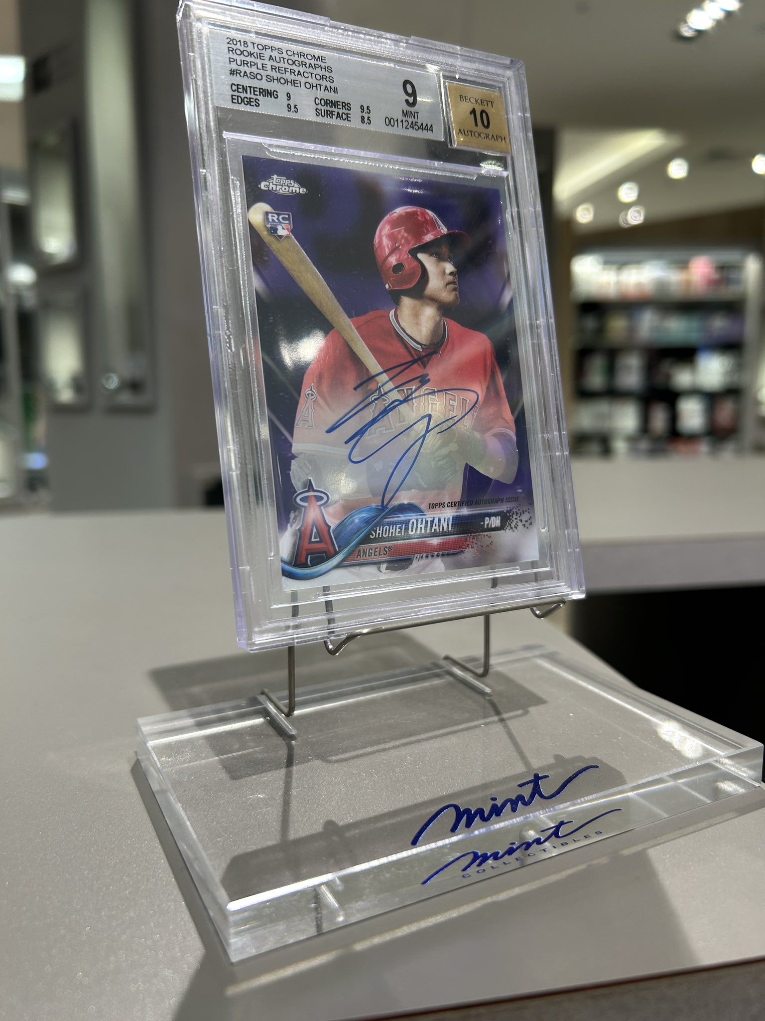 【PSA10】大谷翔平2018ルーキー Topps  chromeカード NO1 Yahoo!オークション - 激レア 大谷翔平 ルーキーカード クローム