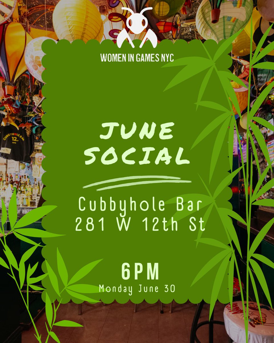 womeningamesnyc's tweet image. 🌈 Our first monthly social is coming up later this month, hosted by Yasmine 💚
RSVP: meetu.ps/e/Pbf6T/1BJ63/i