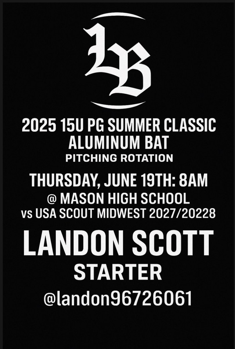 <a href="/Landon96726061/">Landon Scott</a> 
<a href="/Cincy_Legends/">Cincy Legends Baseball</a> 
<a href="/PG_OhioValley/">Perfect Game Ohio Valley</a> 

#PGSummerClassic