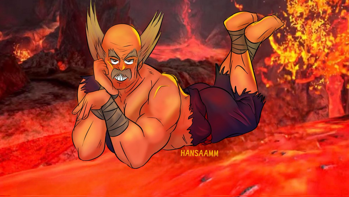 Heihachi chilling in the lava after his fight with Kazuya 

#TEKKEN #TEKKEN8 #HeihachiMishima