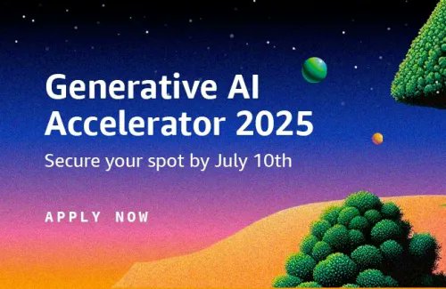 opportunitiesfy's tweet image. Early-stage AI founders: AWS is now accepting applications for its 2025 Generative AI Accelerator! Get up to $1M in credits, top-tier mentorship & global exposure.
Deadline: July 10
Apply: wp.me/p23f03-f8P
#Startups #AWSAccelerator #GenerativeAI #Innovation #Tech4Good