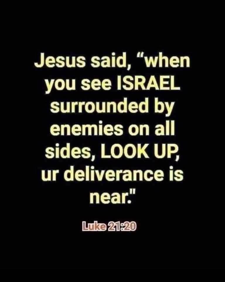 Israel is never the enemy. Israel is God’s chosen people and anyone who turns their back on Israel turns their back on God.