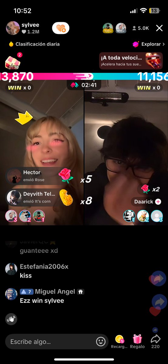 Mirc_osp's tweet image. Un miércoles por la noche con una batallita de tiktok de Daarick y Sylvee, esto es syda 🔥🔥🔥