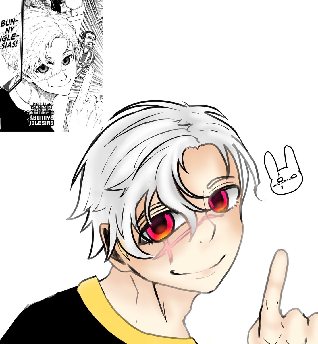 rattylynx's tweet image. Bunny Iglesias. I think I like him idk though