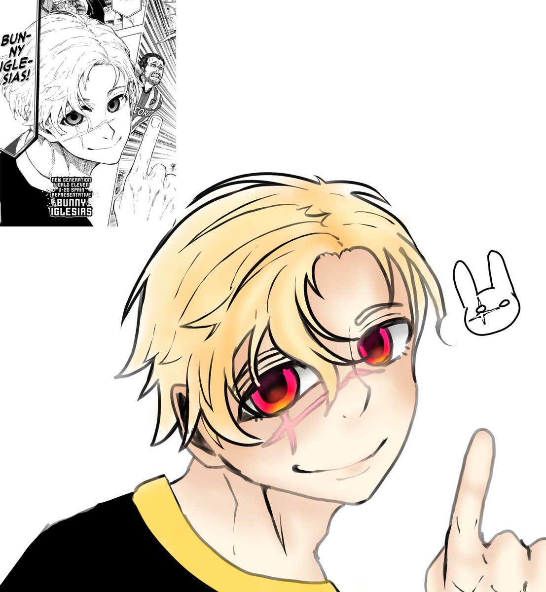 rattylynx's tweet image. Bunny Iglesias. I think I like him idk though