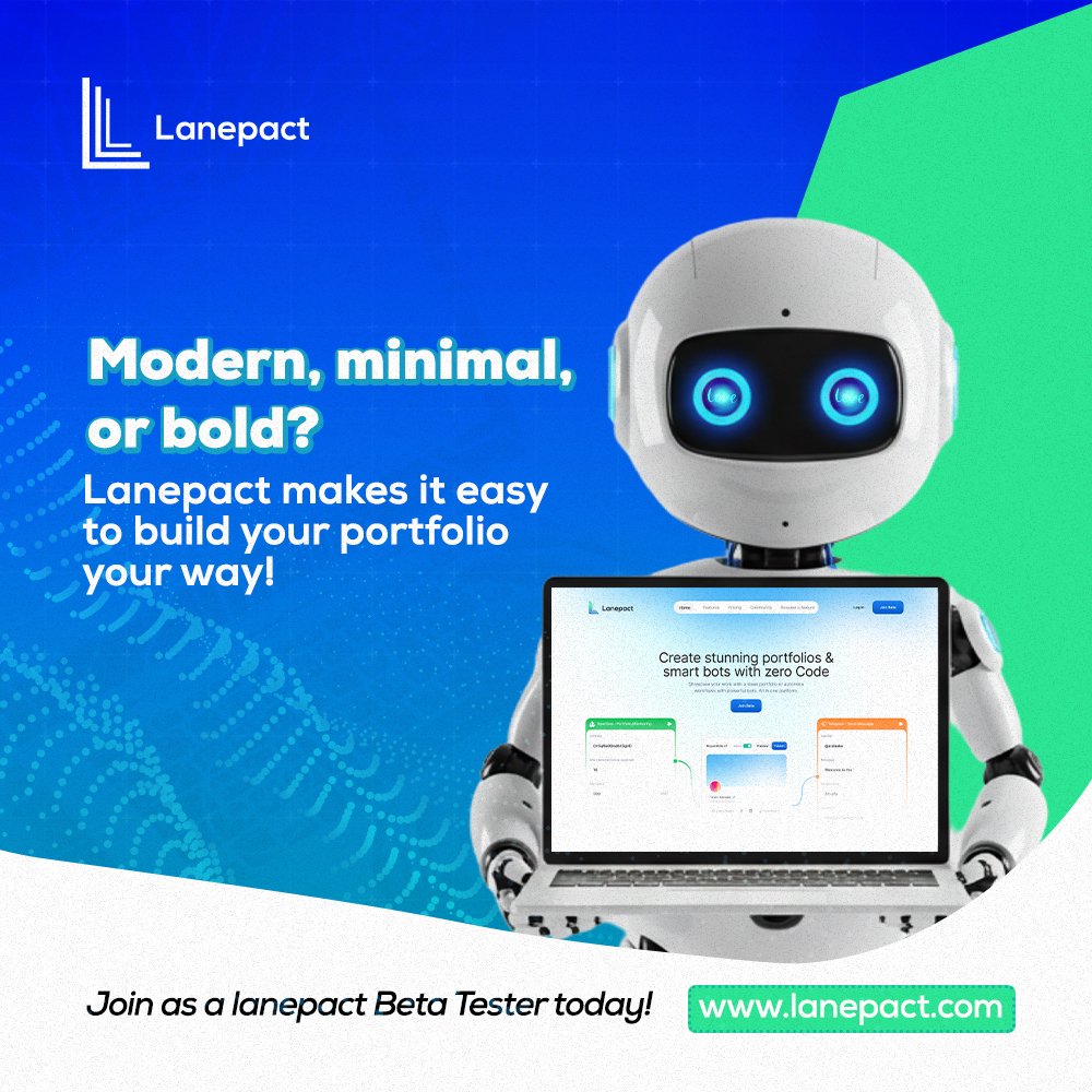 lanepact's tweet photo. Modern, minimal, or bold? You control the vibe—Lanepact just makes it easy.”
#PersonalBranding #NoCodeCreative #LanepactLooks https://t.co/7AbVkOfXMB