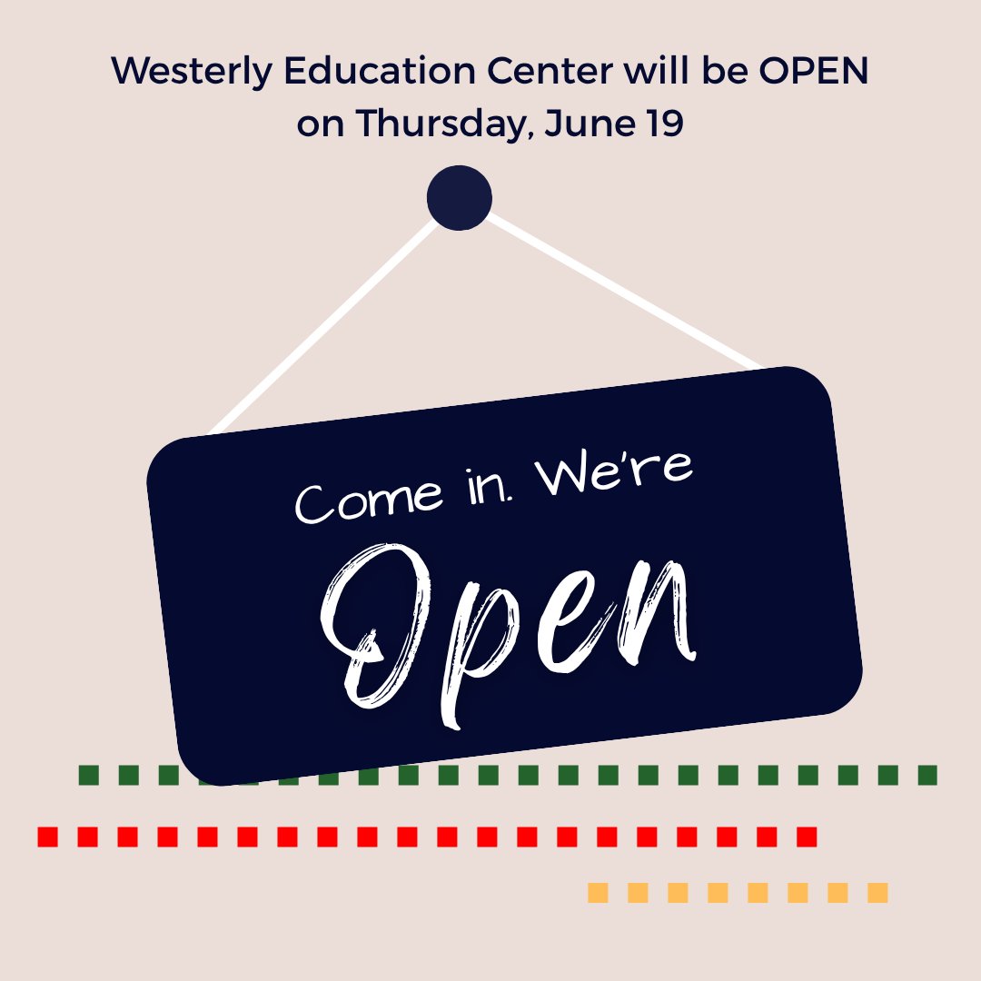 WesterlyEducationCtr (@westerlyedcntr) on Twitter photo 