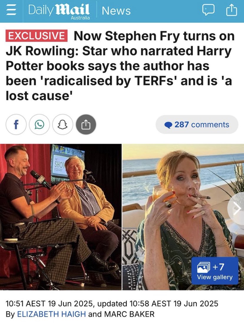 The ducking stool, a device to publicly shame and silence outspoken women was only finally outlawed in 1967.

Meanwhile in today’s news, a man publicly denounces a woman who dares to speak up repeatedly, loudly and unashamedly, for the rights of women and girls.