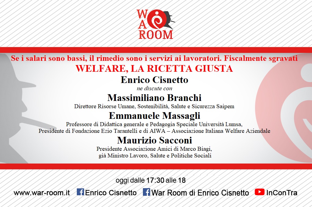 Se i salari sono bassi, il rimedio sono i servizi ai lavoratori. Fiscalmente sgravati #WELFARE, LA RICETTA GIUSTA <a href="/ecisnetto/">Enrico Cisnetto</a> con Massimiliano Branchi
Chief People/HSEQ/Sustainability Officer #Saipem ,Prof <a href="/EMassagli/">Emmanuele Massagli</a> Pres <a href="/Fond_Tarantelli/">Fondazione Ezio Tarantelli</a> e <a href="/aiwa_welfare/">Associazione AIWA</a> e <a href="/MaurizioSacconi/">Maurizio Sacconi</a>