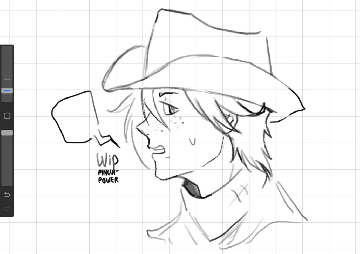 PinguiPower31's tweet image. Se me ocurrió un au y en el Reki usa sombrero, tiene pecas y le gusta cuidar caballitos 🥹.