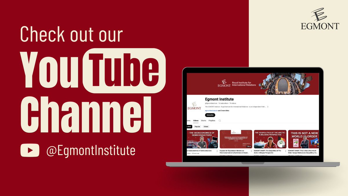 Interested to learn more about International Relations, EU policies, and Europe’s position in the world?

Check out our webinars, excerpts, and short videos on YouTube! #internationalrelations #thinktank

youtube.com/c/EgmontInstit…