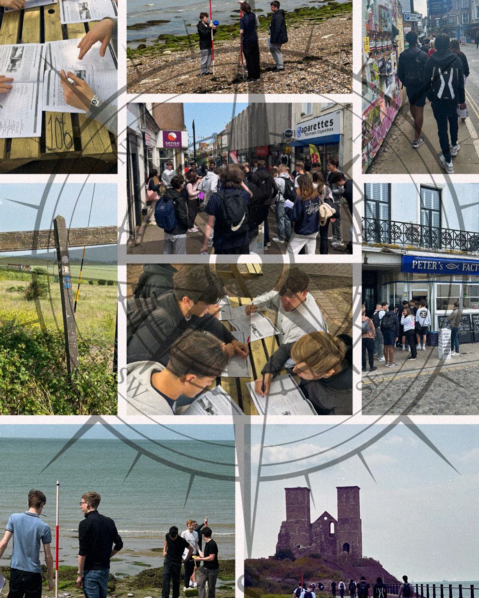 Fieldwork trips well underway in the Geography department. The first of 5 upcoming trips went out with our Year 12 Geographers looking at the success of Regeneration in Margate and then investigating coastal defences at Reculver #FestivalofFieldwork