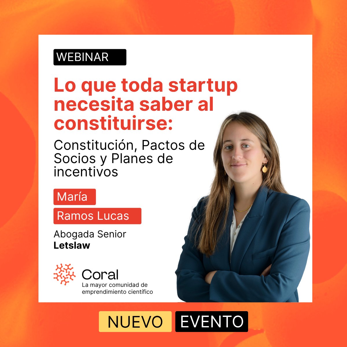 theCORALnet's tweet photo. ⚖️ ¿Sabes qué aspectos legales son esenciales al constituir tu startup?

📅 El próximo jueves, 26 de junio, a las 11:00h, te invitamos al webinar con María Ramos Lucas, Abogada Senior de @Letslawfirm , que compartirá su experiencia y claves prácticas para cualquier proyecto en fases iniciales.

🔍 En esta sesión abordaremos:
 ✔️ Constitución de sociedades: pasos fundamentales para startups y empresas tecnológicas.
 ✔️ Pactos de socios: cómo estructurarlos y qué cláusulas no deben faltar.
 ✔️ Planes de incentivos: opciones como phantom shares y stock options para atraer y retener talento.

🎯 Una cita imprescindible para emprendedores, fundadores, equipos legales y startups en crecimiento.

🔗 Reserva tu plaza 👉 https://t.co/w50uCtJuTO
