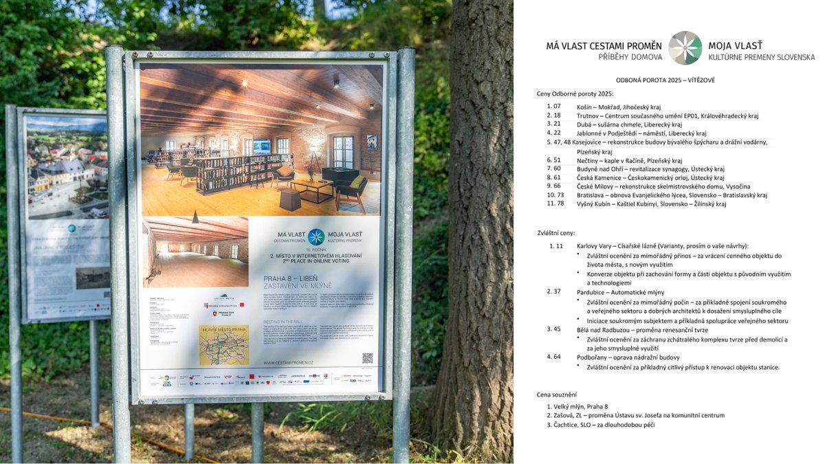 🎉 Velký mlýn, který hostí pobočku MKP, získal první Cenu souznění v rámci výstavního projektu Má vlast cestami proměn 2024! Děkujeme všem, kdo pomohli s jeho záchranou, hlasovali a navštěvují toto nové kulturní srdce Libně. ❤️Více 👇 cestamipromen.cz/novinky/1641-s…