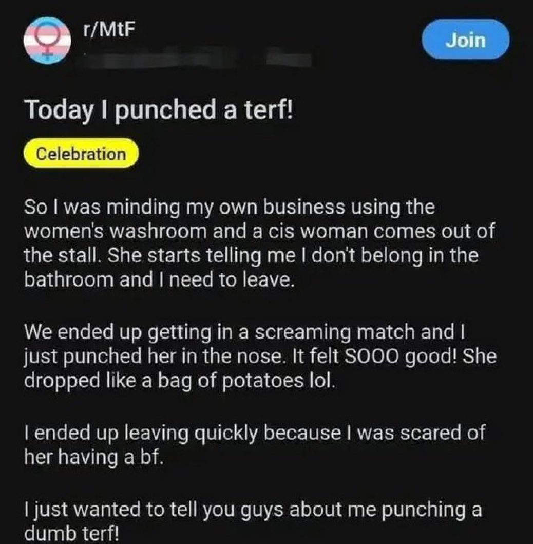 Why is it TERFs don't want TiMs in their bathrooms? After all, this vulnerable minority just wants to pee?