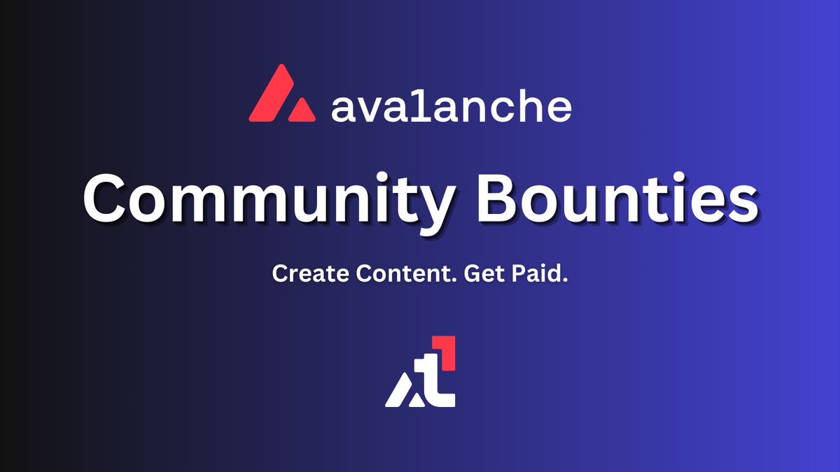 A.Emre9000🔺 (@aemre133) on Twitter photo 📢 <a href="/AvaxTeam1/">Avalanche Team1</a> announces a new round of community bounties!
☑️ Create content that fits the relevant requirements in the topics determined on the developments in the #Avalanche ecosystem, upload it to the system, win and get paid!
👉 Try it now: app.dework.xyz/avalanche/comm… 📢 <a href="/AvaxTeam1/">Avalanche Team1</a> announces a new round of community bounties!
☑️ Create content that fits the relevant requirements in the topics determined on the developments in the #Avalanche ecosystem, upload it to the system, win and get paid!
👉 Try it now: app.dework.xyz/avalanche/comm…