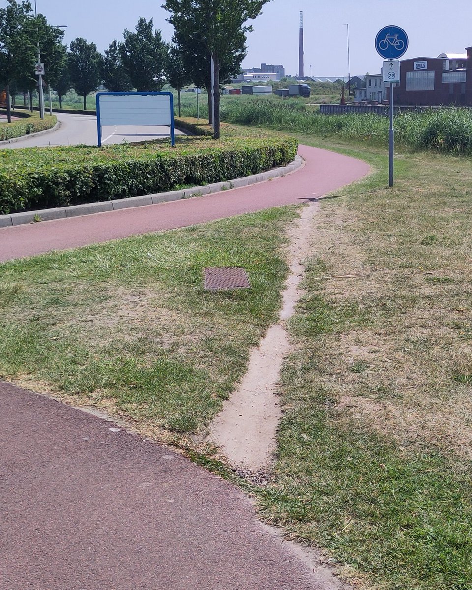 Zo’n heerlijke uitgesleten greppel tussen dat half verdorde gras. Daar wil je toch gewoon lekker overheen banjeren? Beter gaat het niet worden!

- Waardering: ⭐️⭐️
- Terreinwinst: 2,68 meter 
- Locatie: Bergen op Zoom