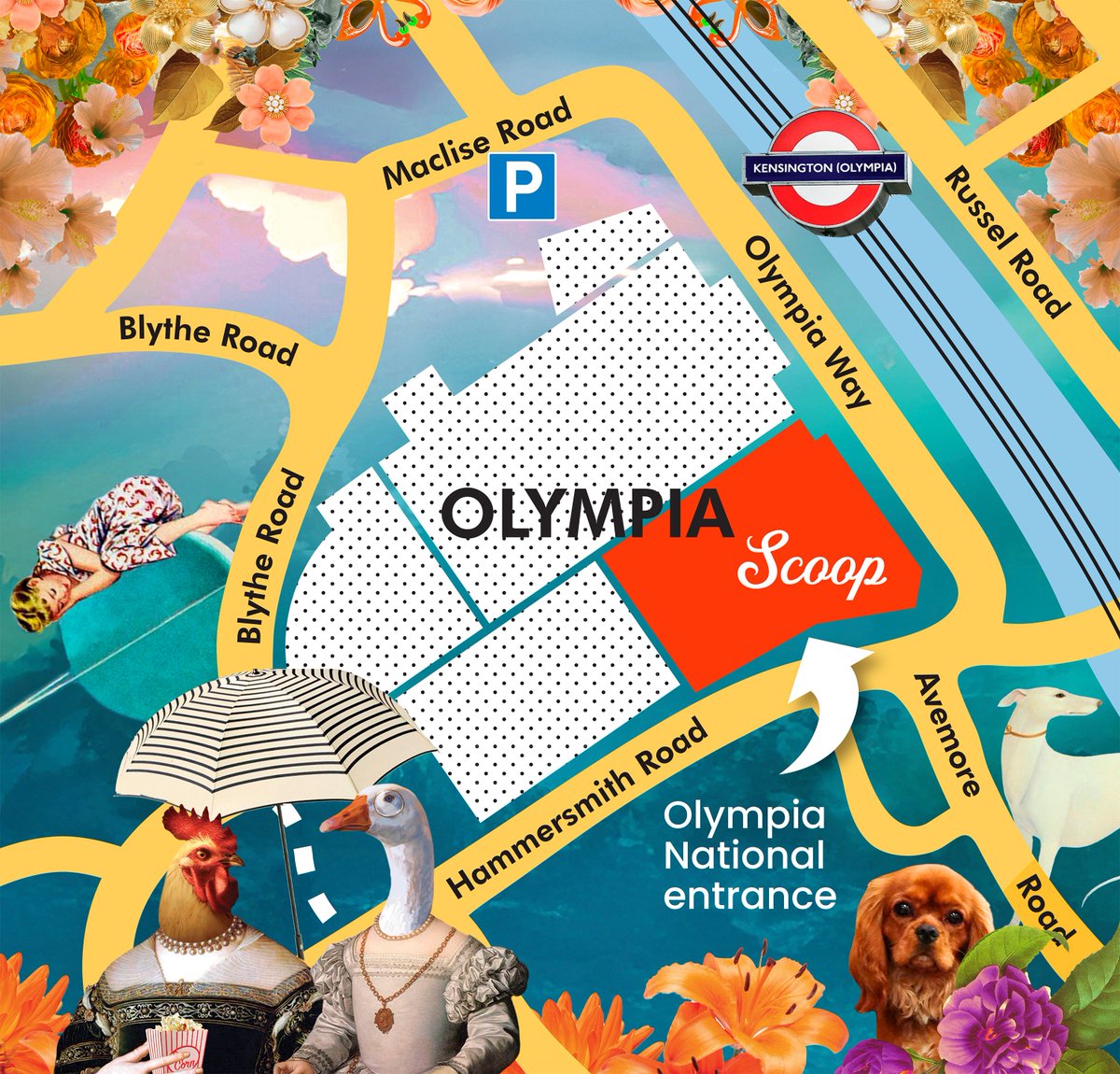 Your route to Scoop! 
Join us from the 13-15th July at Olympia National, with our exclusive Scoop entrance on Hammersmith Road just a short walk from Olympia Tube Station, and easily accessible via taxi.

Register now to secure your ticket ✨