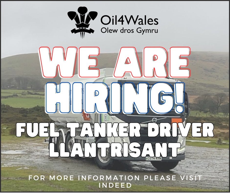 📢 We're HIRING!
🚛 HGV Class 2 Fuel Tanker Driver
📍 Llantrisant (Oil 4 Wales)
Join our growing, family-run business delivering to homes, farms &amp; firms across South Wales. ADR preferred—training available.
🔗 Apply: uk.indeed.com/viewjob?jk=0f3… 
#JobsWales #TankerDriver #HGV