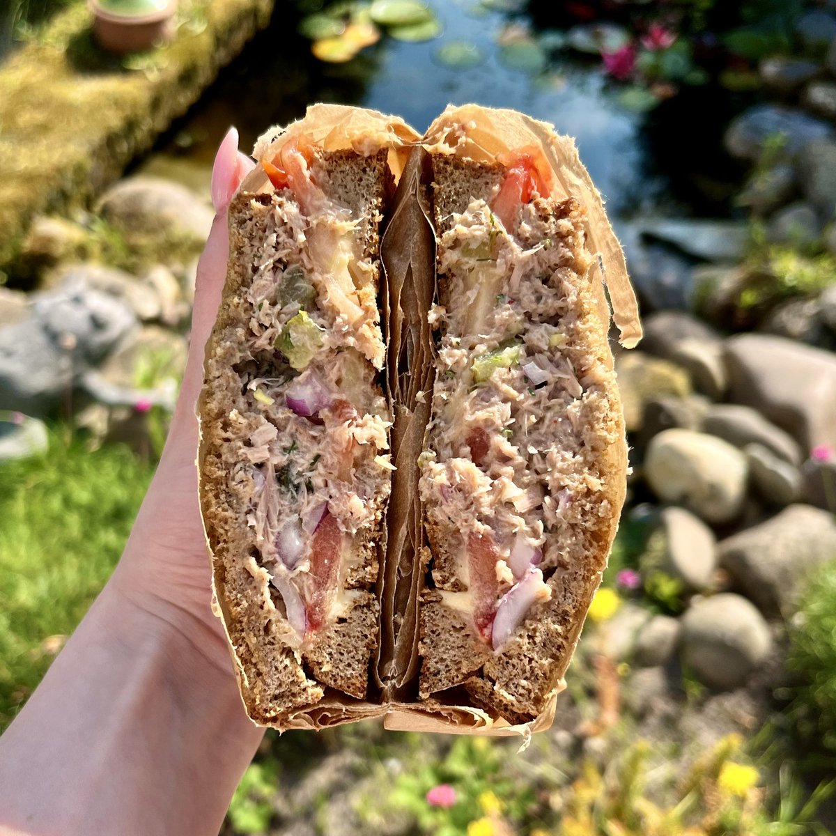 Not now honey mommy needs to take pictures of her spicy tuna melt